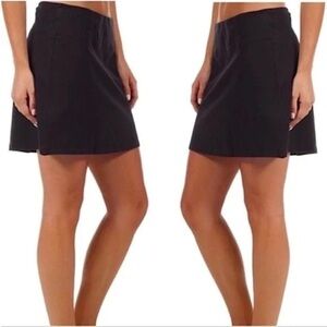Patagonia Duway Skort Golf Skirt with Shorts Black size 8